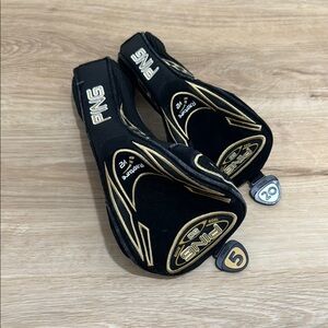 Ping Black and Gold Golf Club Covers